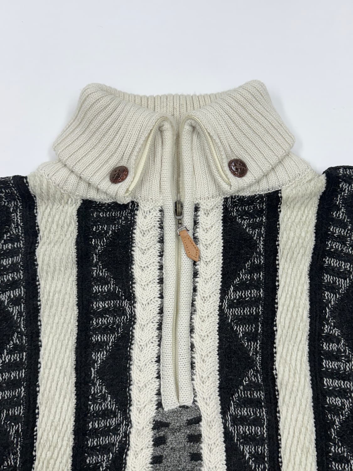 빈티지 노르딕 하프집업 니트 상품이미지3