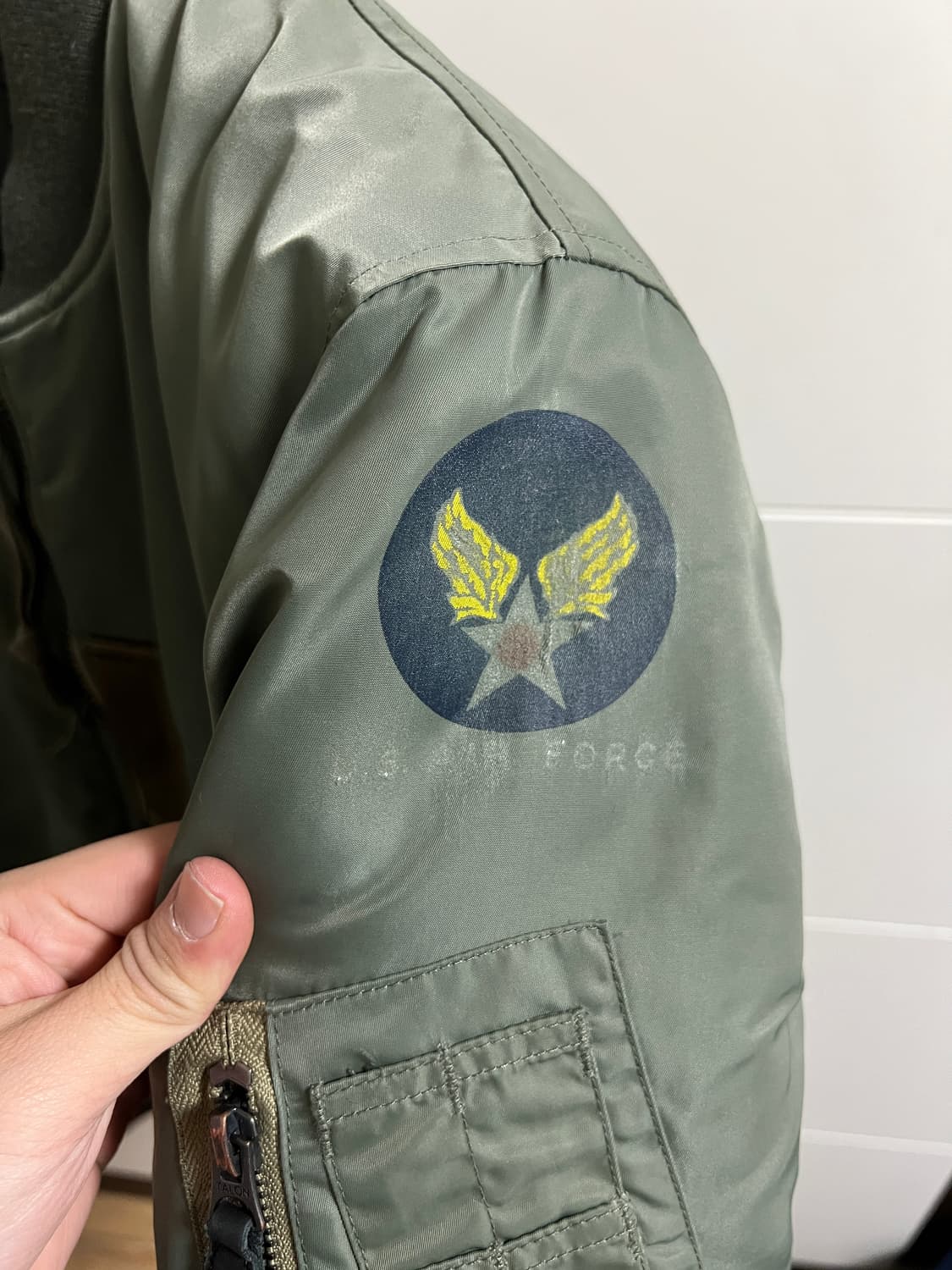 택포13) 브론슨 MA-1 중국판 M사이즈. 상품이미지3