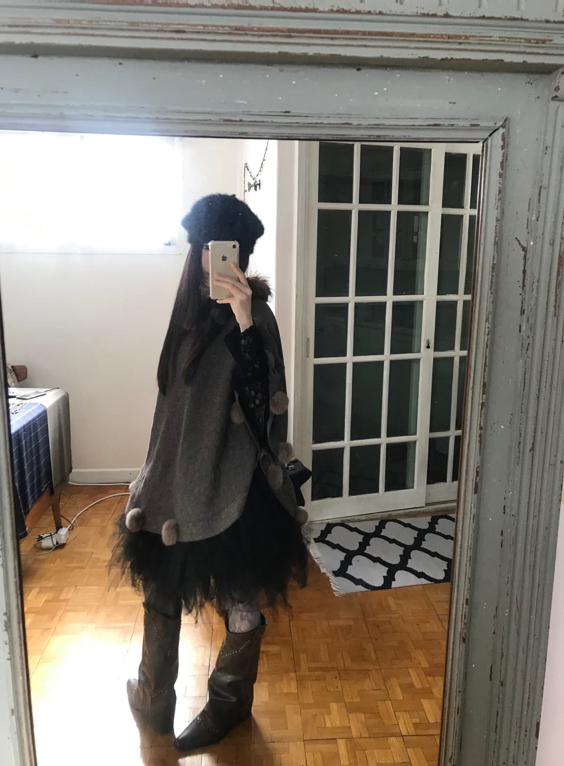 vintage fur cape 상품이미지5