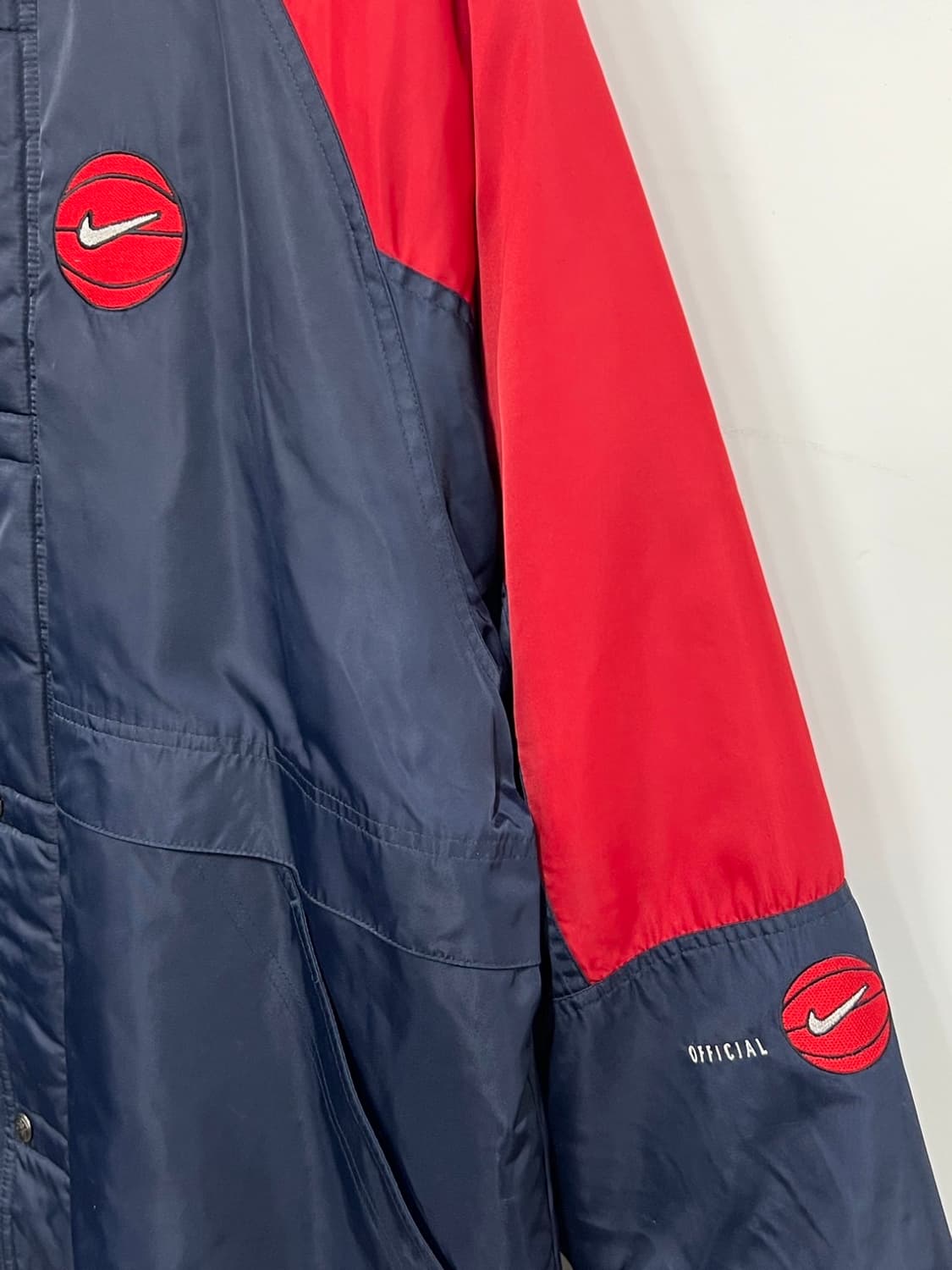 00's 나이키 올드스쿨 바스켓볼 후드 안감 뽀글이 점퍼 상품이미지3