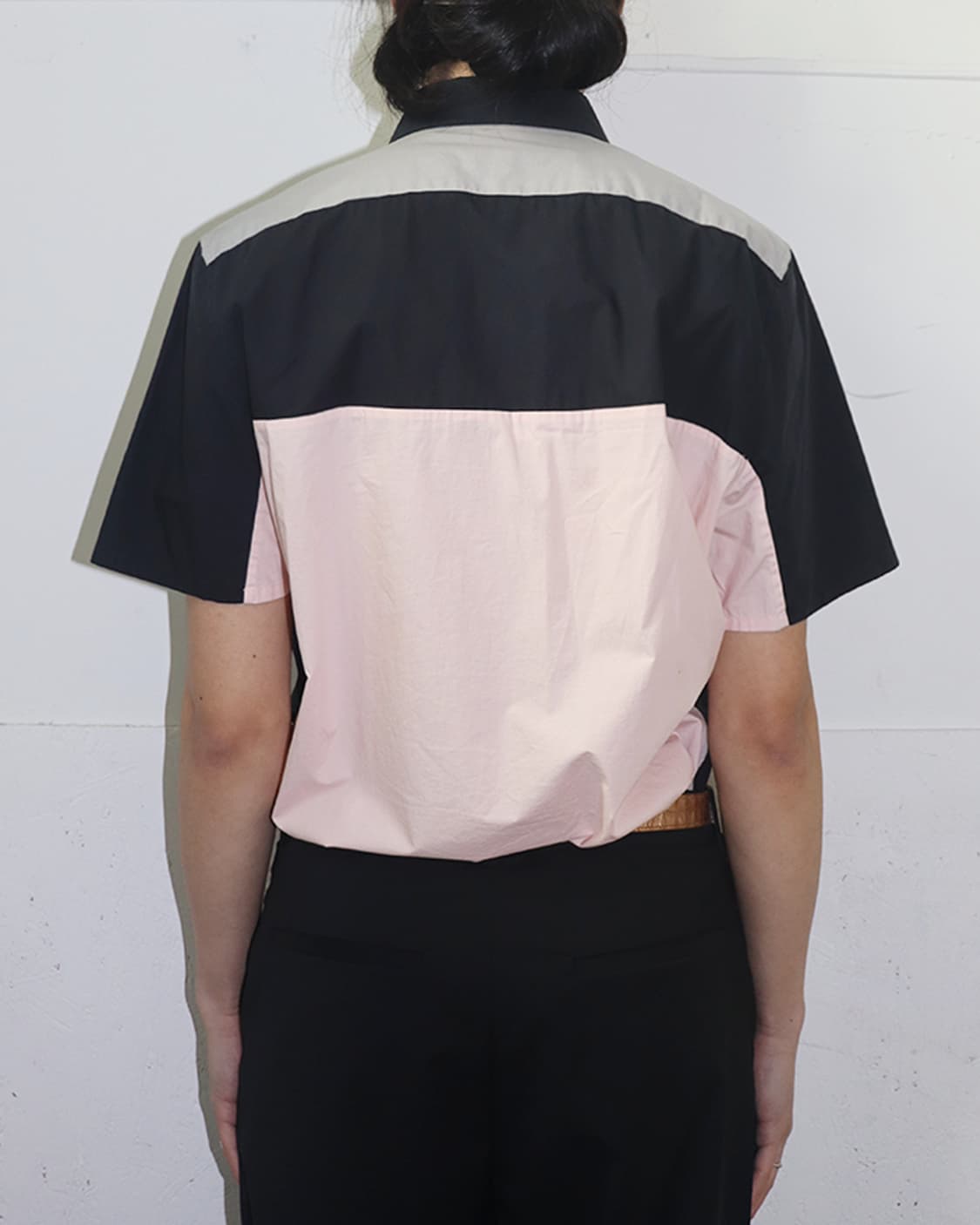 질 샌더 by 라프 시몬스 09SS 컬러블락 하프 슬리브 셔츠 상품이미지2