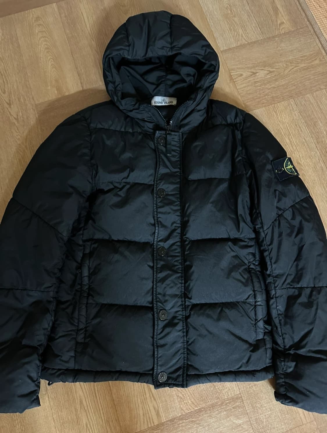 [S] 스톤아일랜드 크링클랩스 패딩 자켓 후드 집업 롱패딩 경량패딩 상품이미지1