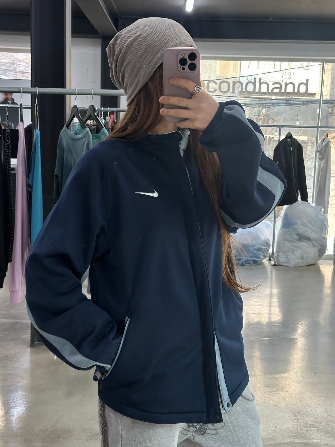 나이키 스우시 트랙탑 져지 딥네이비 상품이미지1