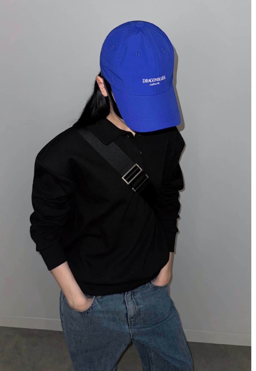 새상품) 드래곤블루스 리나일론 로고 캡 로열 블루 볼캡 상품이미지4