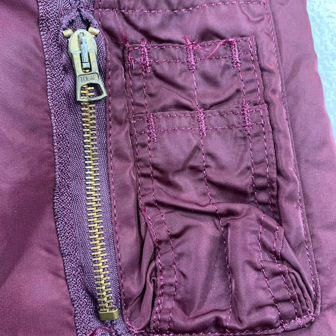 알파인더스트리 MA-1 항공점퍼 버건디  상품이미지4