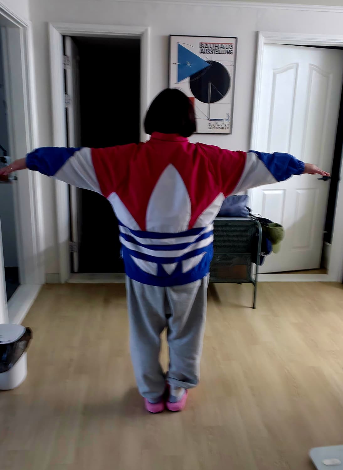 여성)아디다스 빅로고 바람막이 2XL 상품이미지1