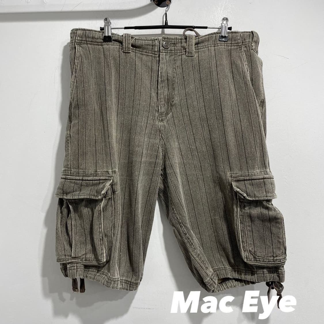 맥 아이 스트라이프 카고 반바지 상품이미지1