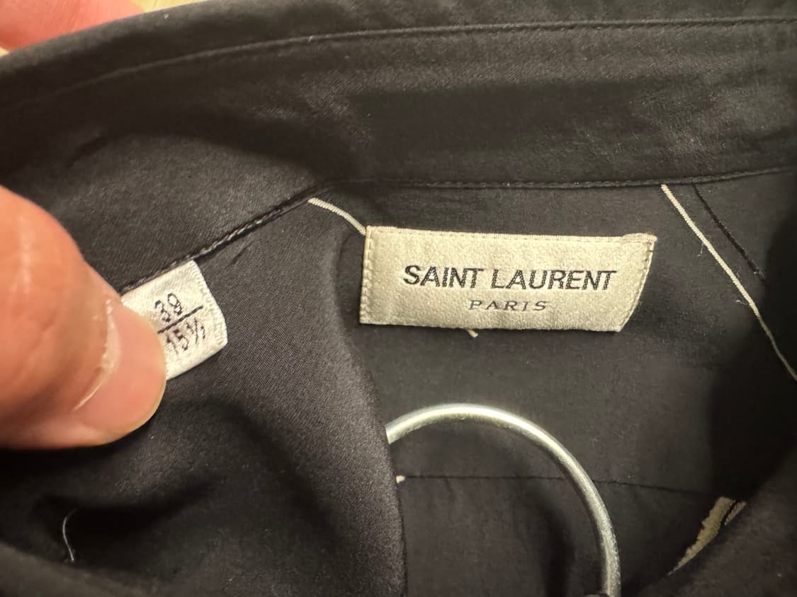 생로랑 더블대쉬 실크셔츠 39 상품이미지5