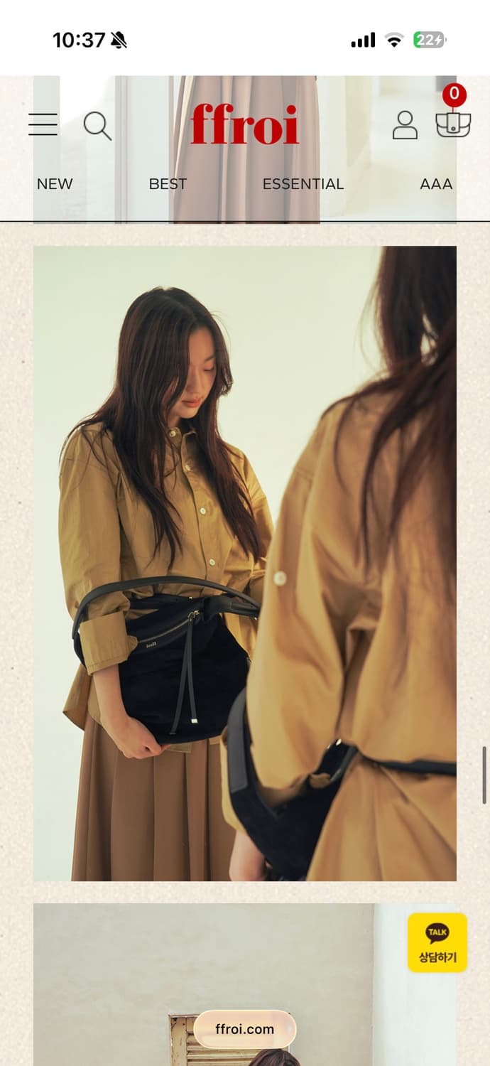 프루아 Lindsay 린제이 블랙 스웨이드 숄더백 상품이미지5