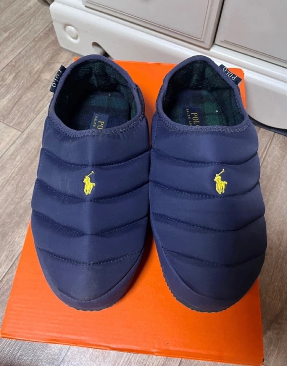 폴로 polo 패딩 슈즈 신발 250 네이비 상품이미지1