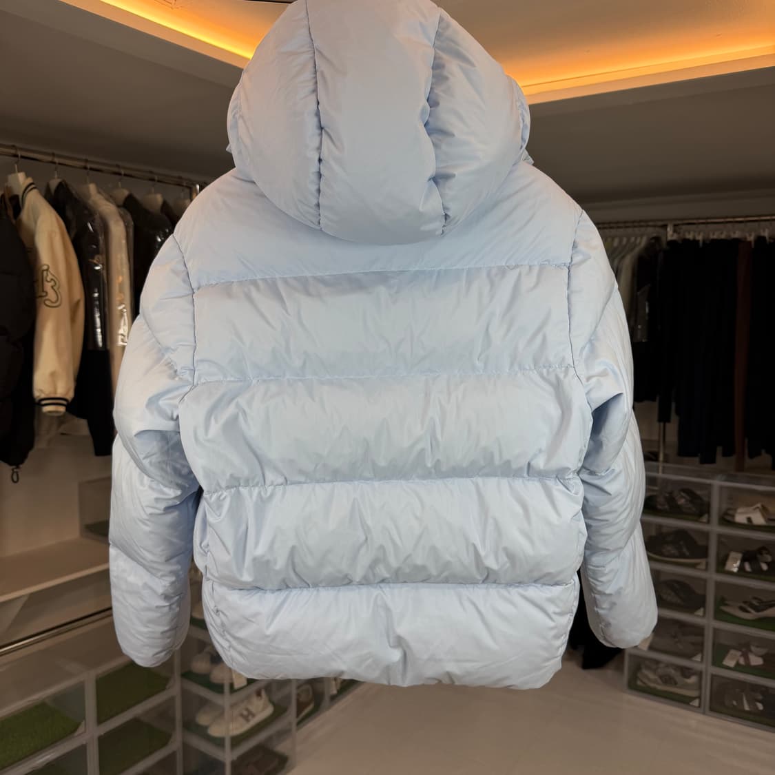 [리오브] 미우미우 테크니컬 폰지 후드 다운 자켓 패딩 상품이미지2