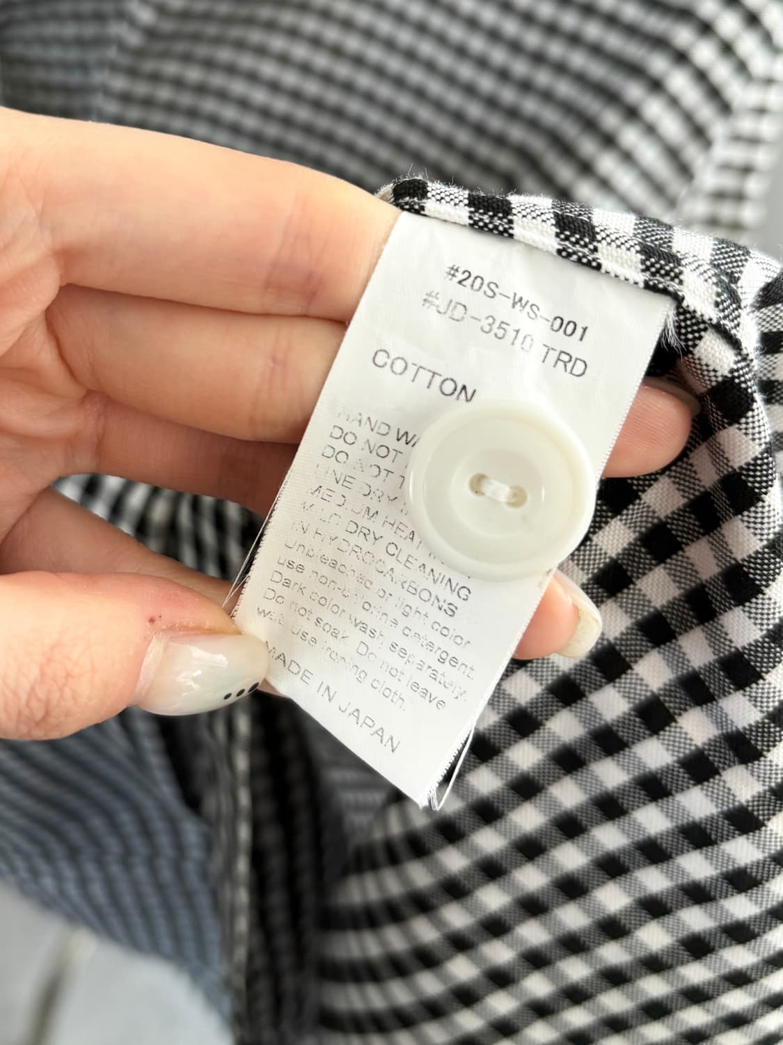 DANTON 단톤 깅엄체크 투포켓 셔츠 원피스 상품이미지6