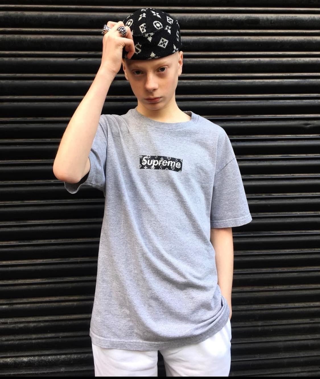 슈프림 x 루이비통 패러디 비니 2000-fw 상품이미지8