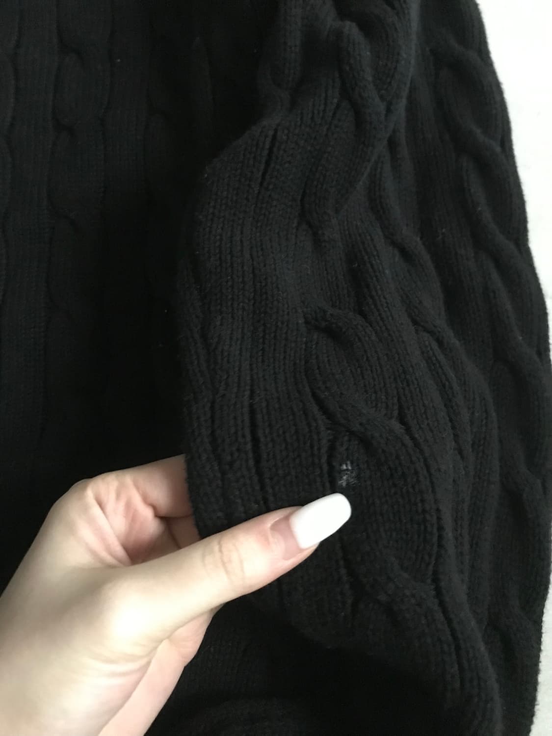 폴로 블랙 케이블 니트 상품이미지9