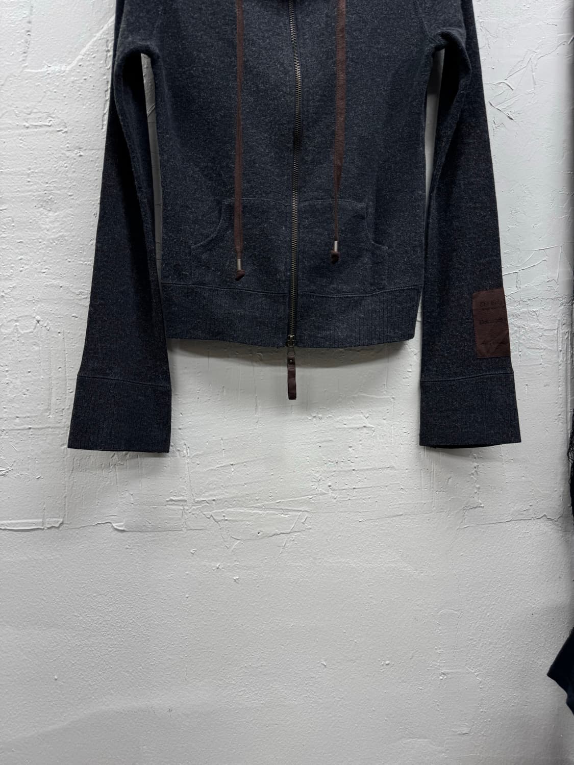 Goa 00s y2k angora wool hood set up 상품이미지5