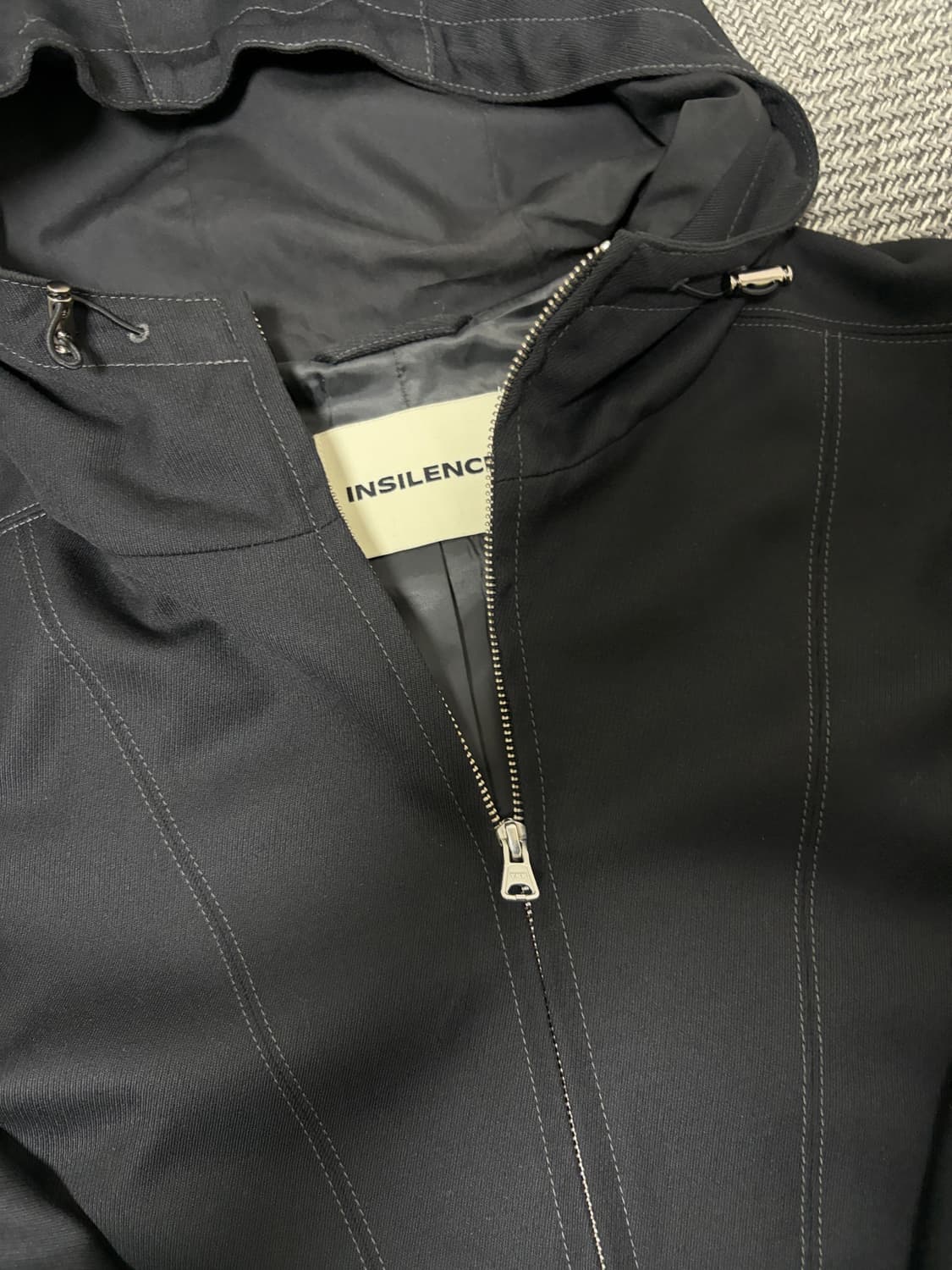 인사일런스 울 혼방 후드집업 M 상품이미지2