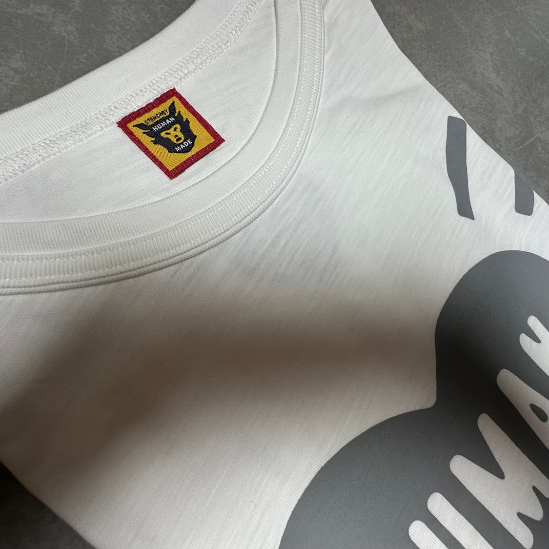 휴먼메이드 하트 티셔츠 화이트 그레이 상품이미지4