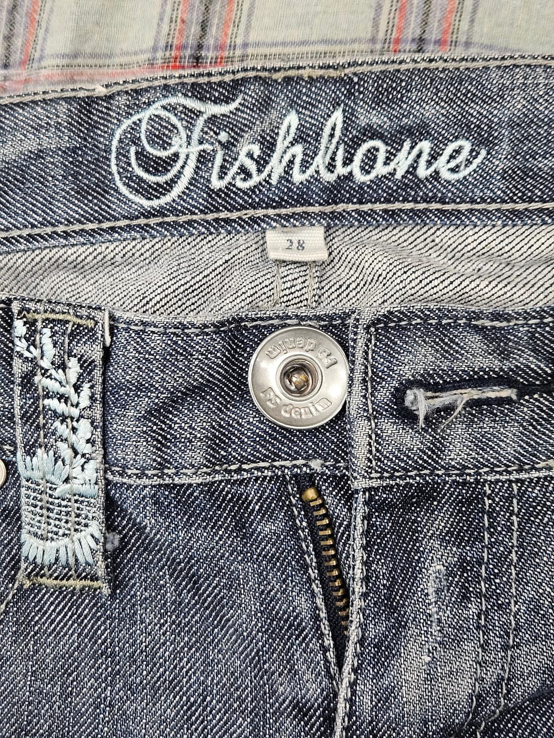 피쉬본 데님팬츠 28 상품이미지3