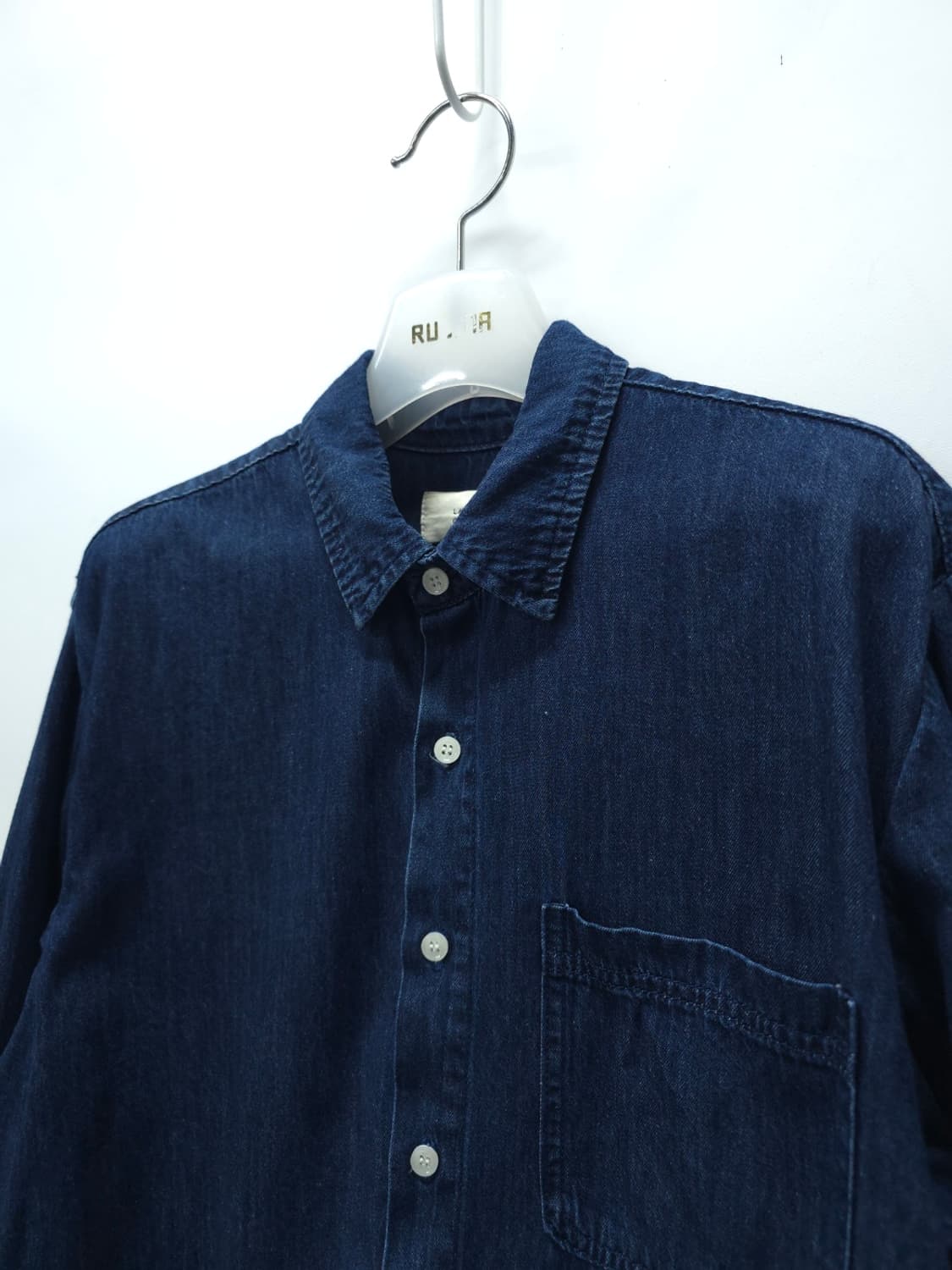 라퍼지스토어 여성 딥블루 데님 셔츠 (S) 상품이미지4