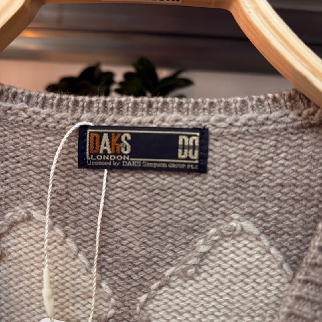 닥스 아가일 패턴 집업 가디건 일본생산 상품이미지5