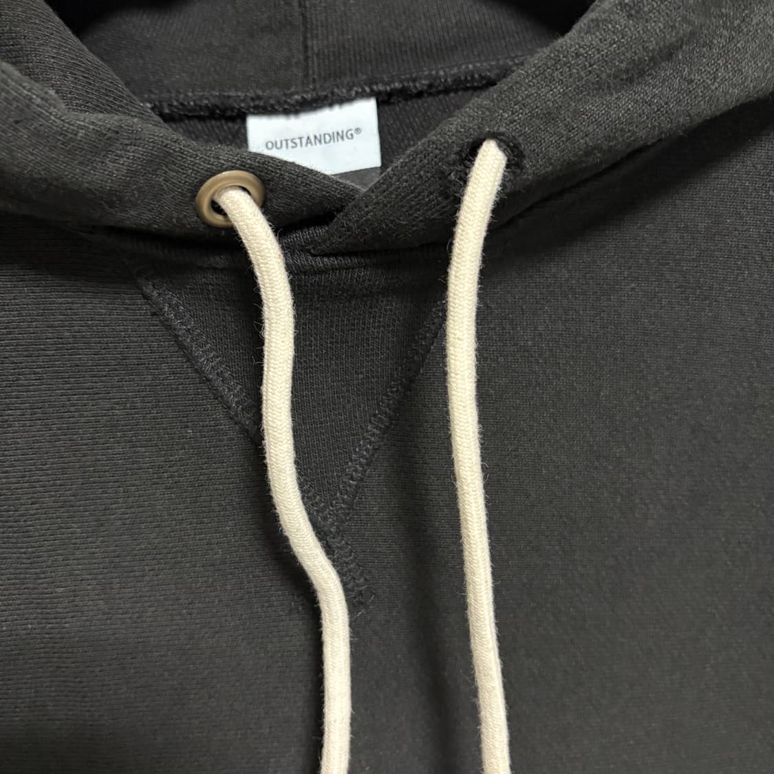 아웃스탠딩 리버스 헤비 후드 / 블랙, L 상품이미지5