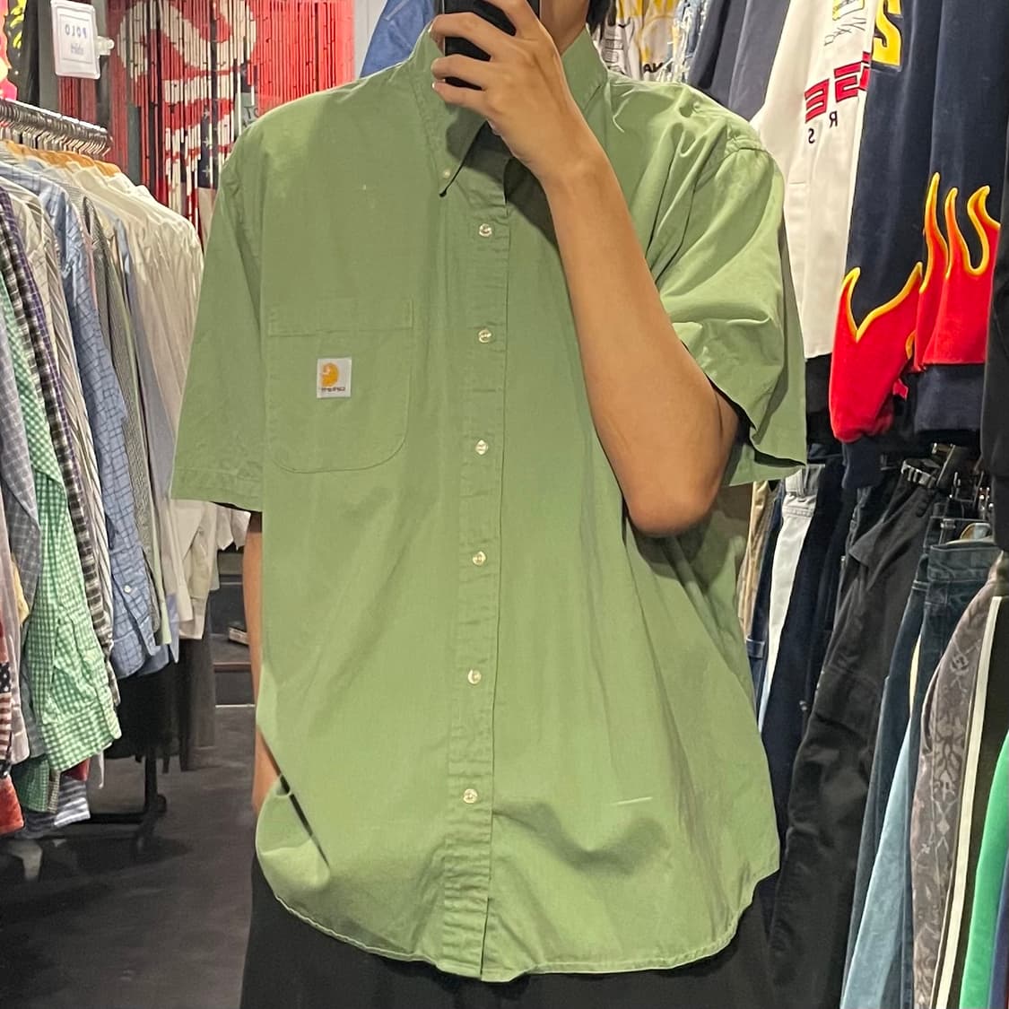 [IM] carhartt 칼하트 녹차 반팔셔츠 상품이미지3