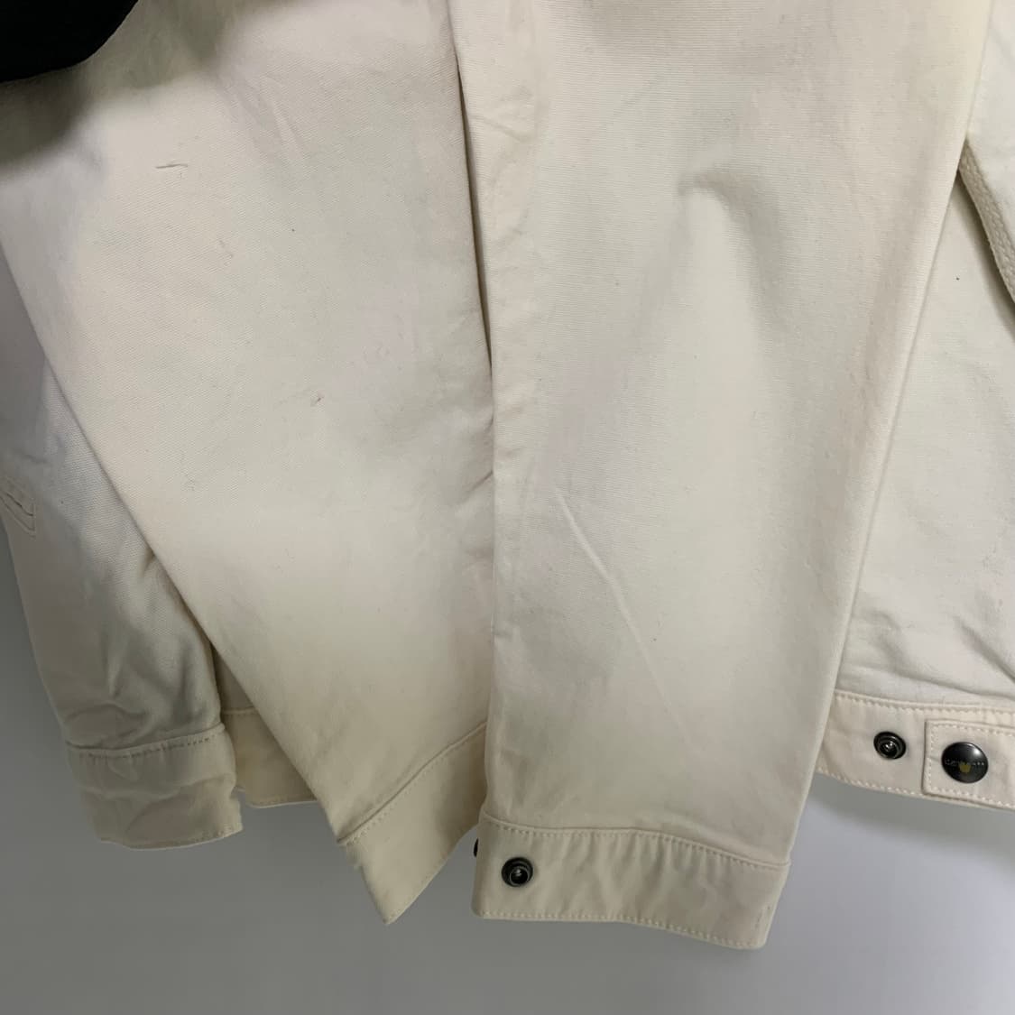 칼하트 빈티지 카라 배색 아이보리 코듀로이 자켓 L 상품이미지5