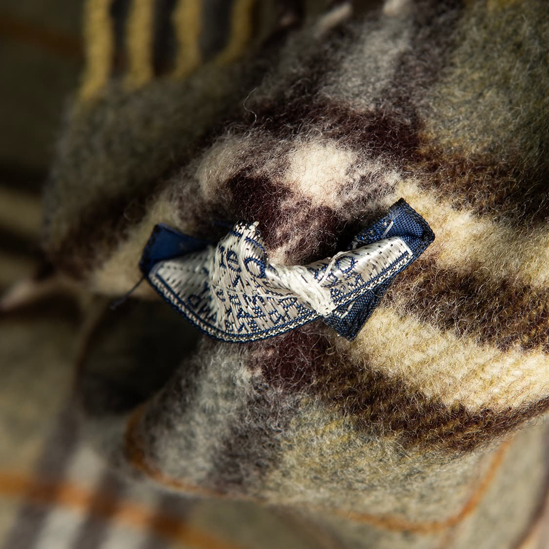 [정품] 90s 버버리 Burberrys 램스울 머플러 올리브  상품이미지5