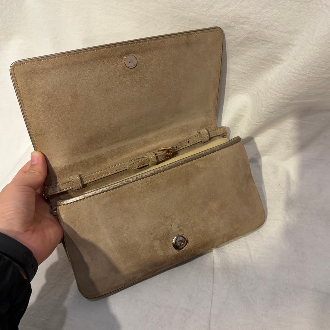 버버리 레이스 패턴 체인 클러치 숄더백 가방 상품이미지8