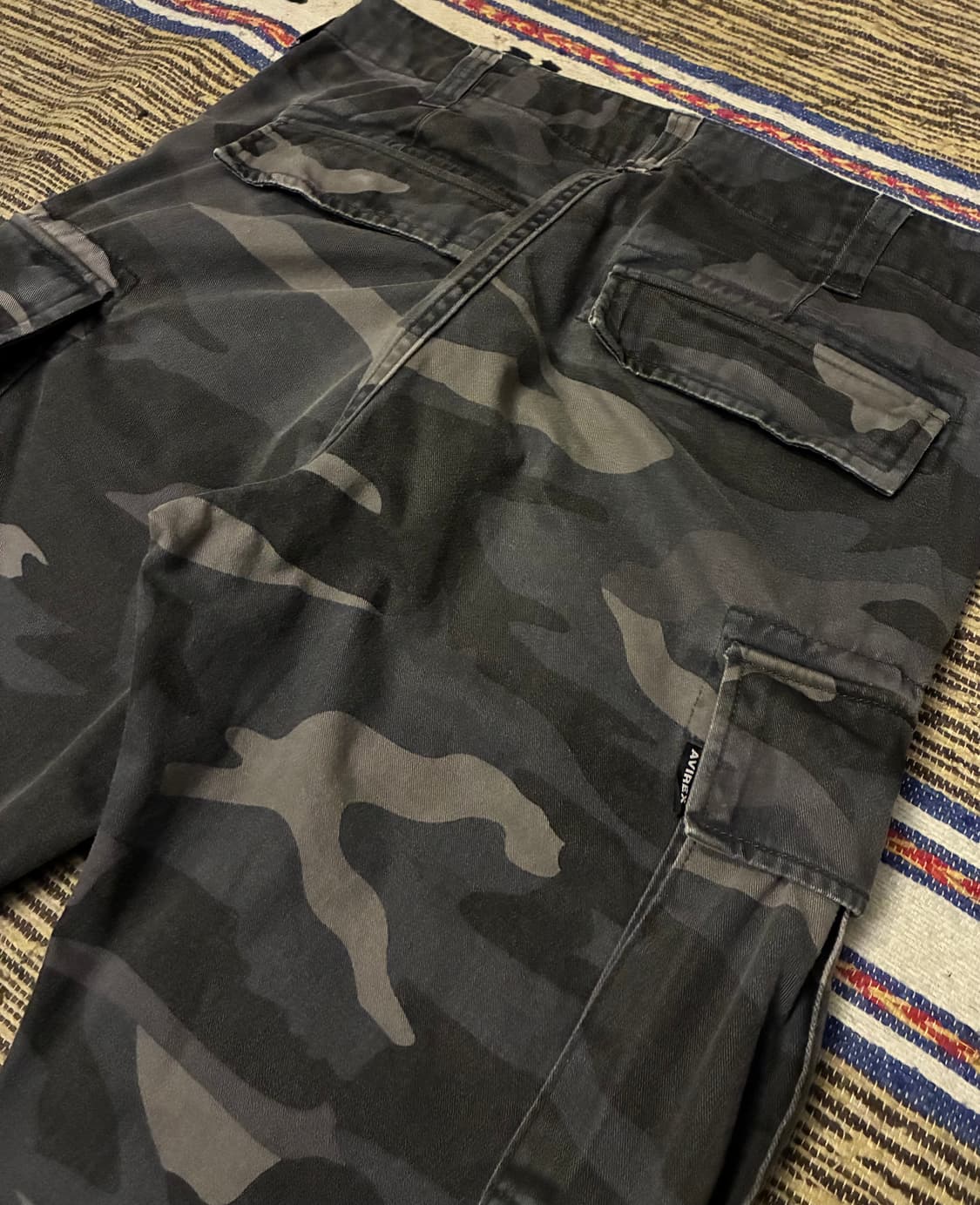 (30~32)AVIREX 아비렉스 그레이카모 워싱 치노 카고팬츠 상품이미지7