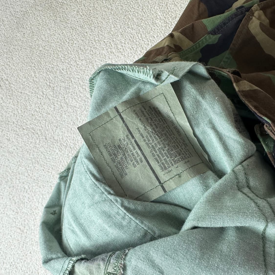 34 90s BDU 군용 밀리터리 카모 카고 팬츠 상품이미지4