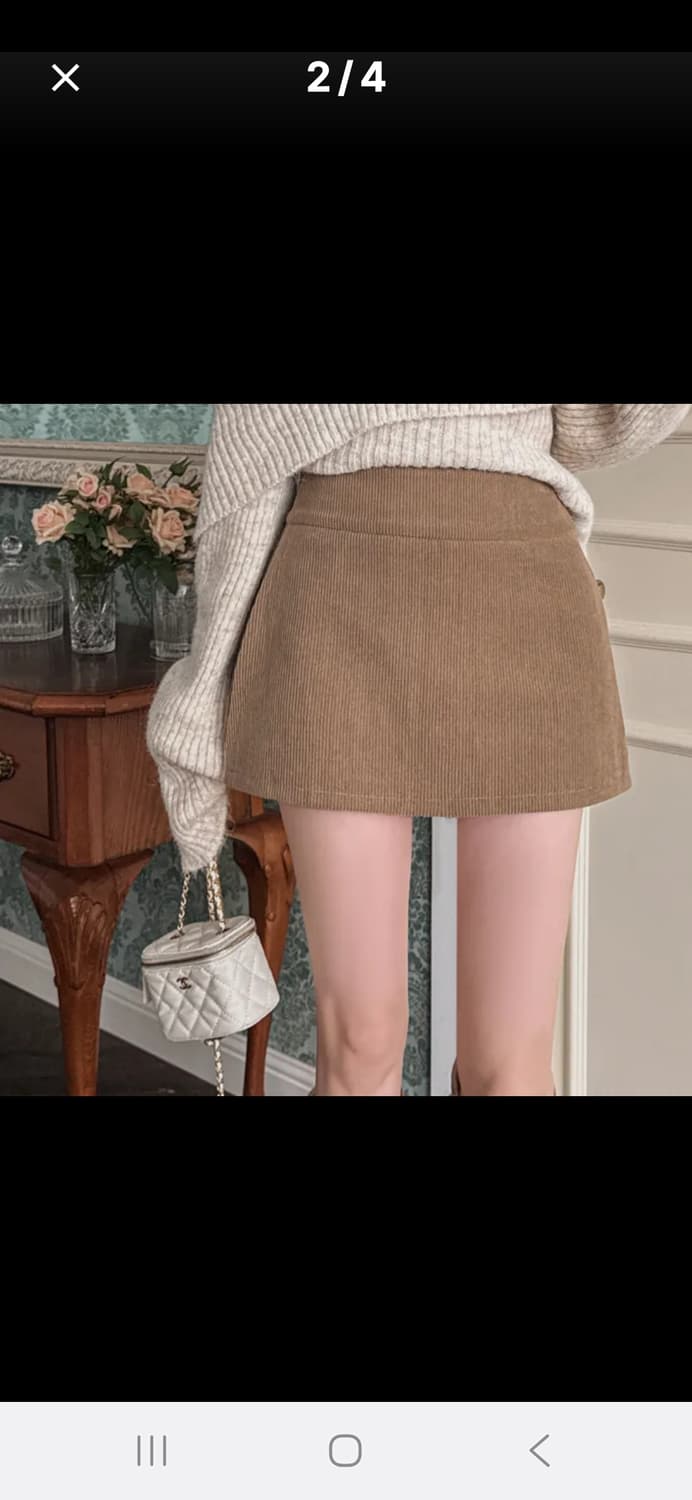 코듀로이 스커트 상품이미지1