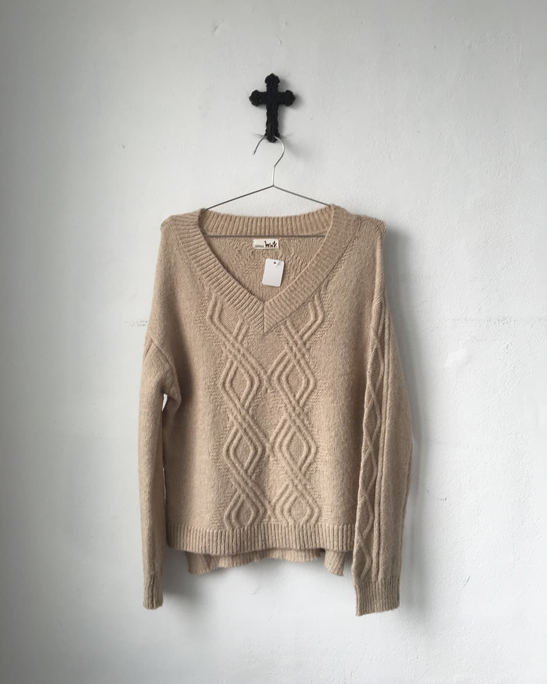 cable pattern knit 상품이미지2
