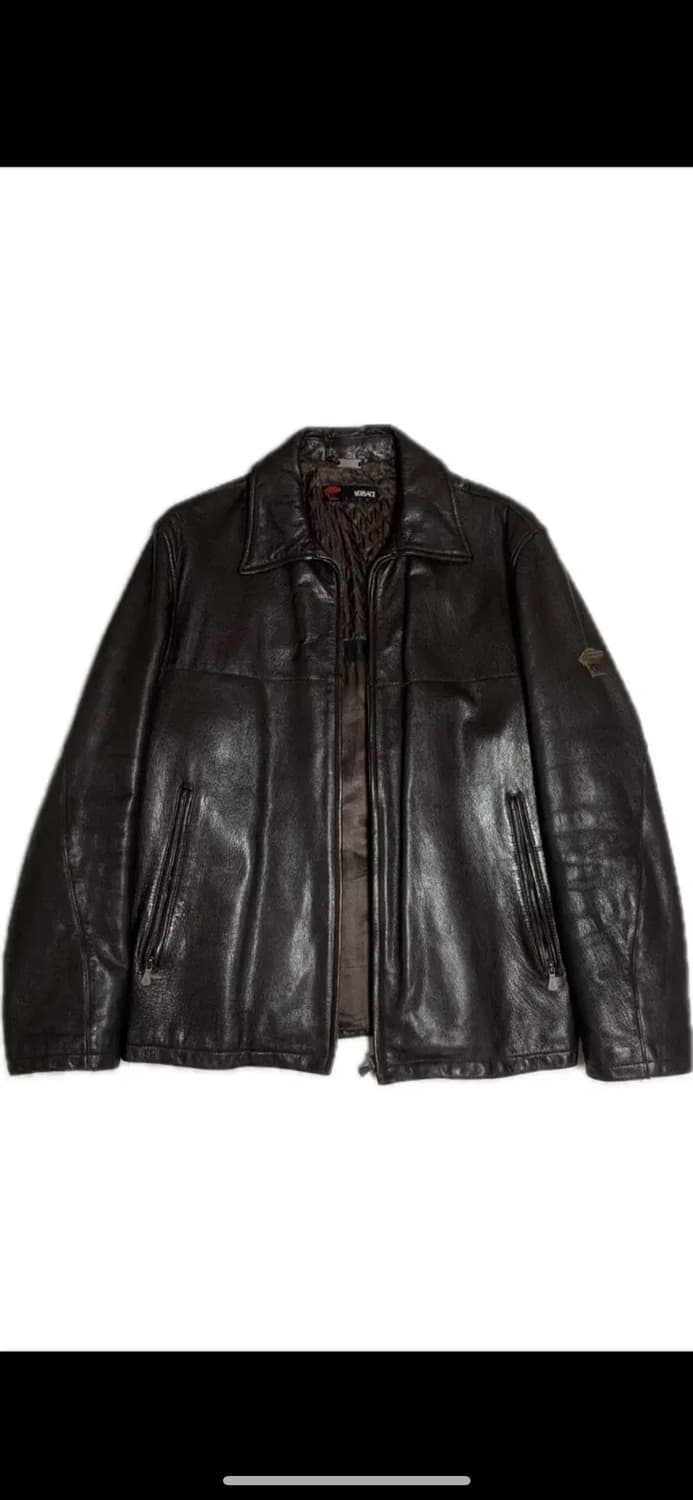베르사체 가죽 자켓 상품이미지1