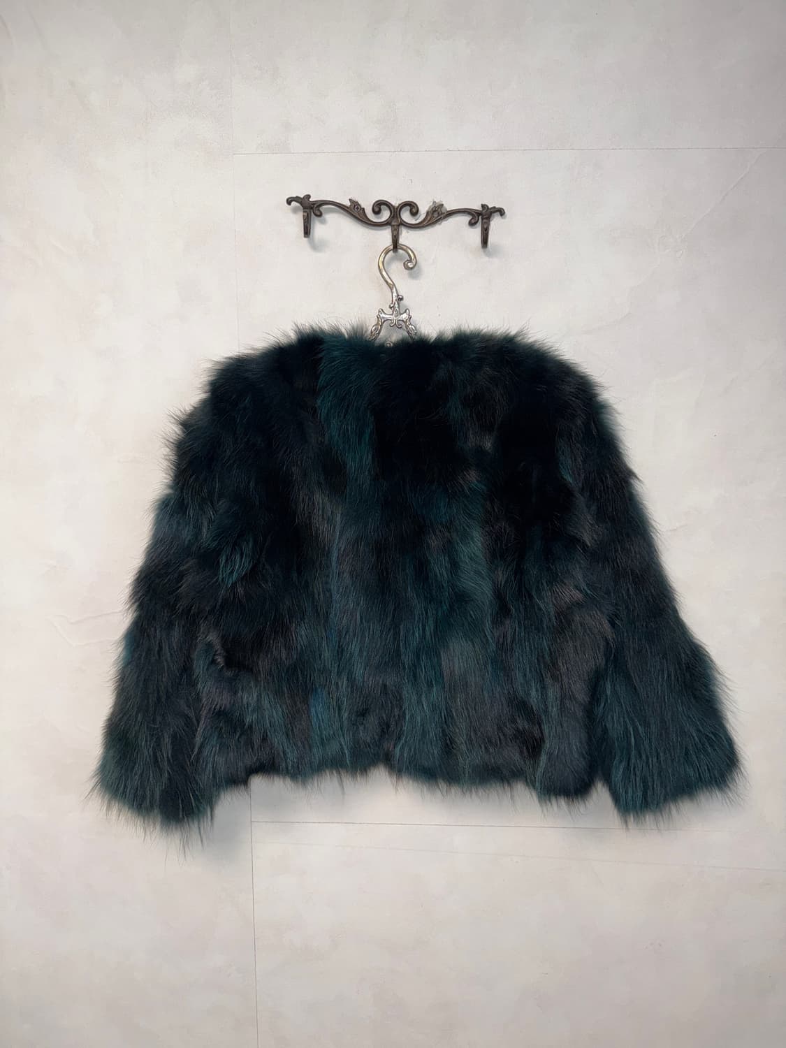 Jindo Klever mixed green raccoon fur jk 상품이미지3