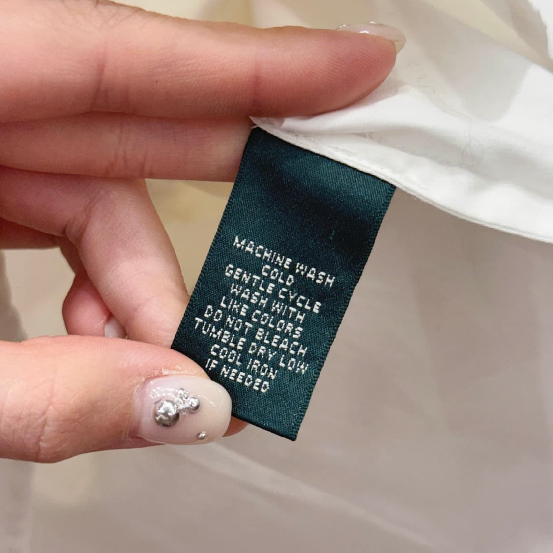 랄프로렌 코튼 셔츠 블라우스 프릴 러플 버튼 디테일 슬림핏 화이트 상품이미지8