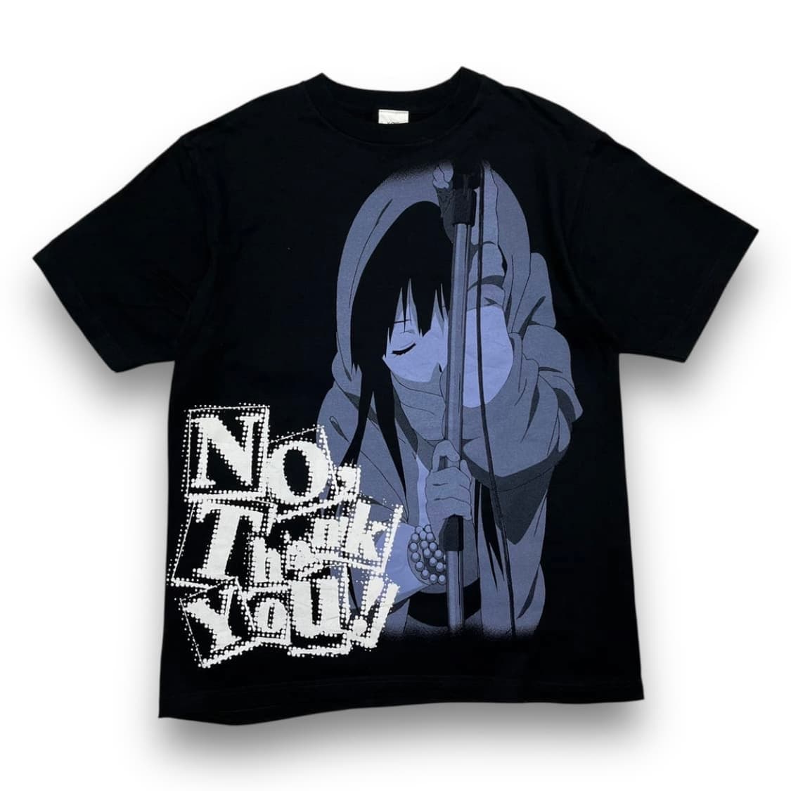 K-on 아키야마 미오 걸 프린팅 아트 반팔 티셔츠 상품이미지1