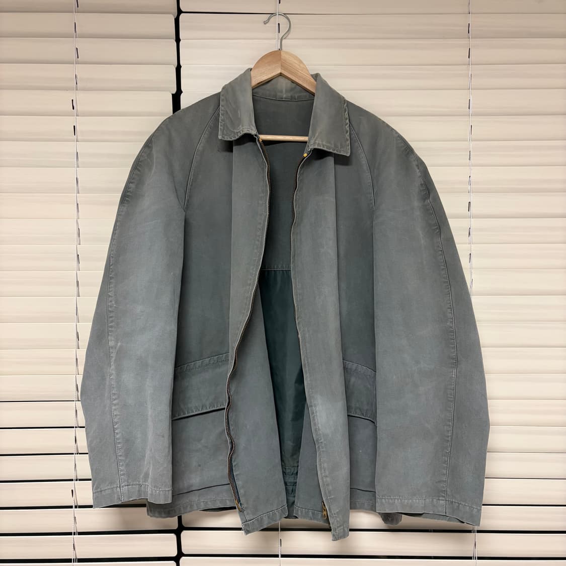 50s 유로 빈티지 선 페이드 프렌치 워크 자켓 헌팅 자켓 아카이브 L 상품이미지1