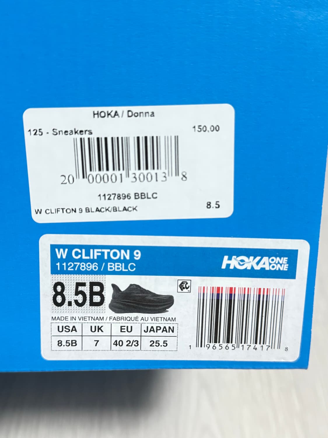 호카 클리프톤 9 우먼 1127896-BBLC 상품이미지5