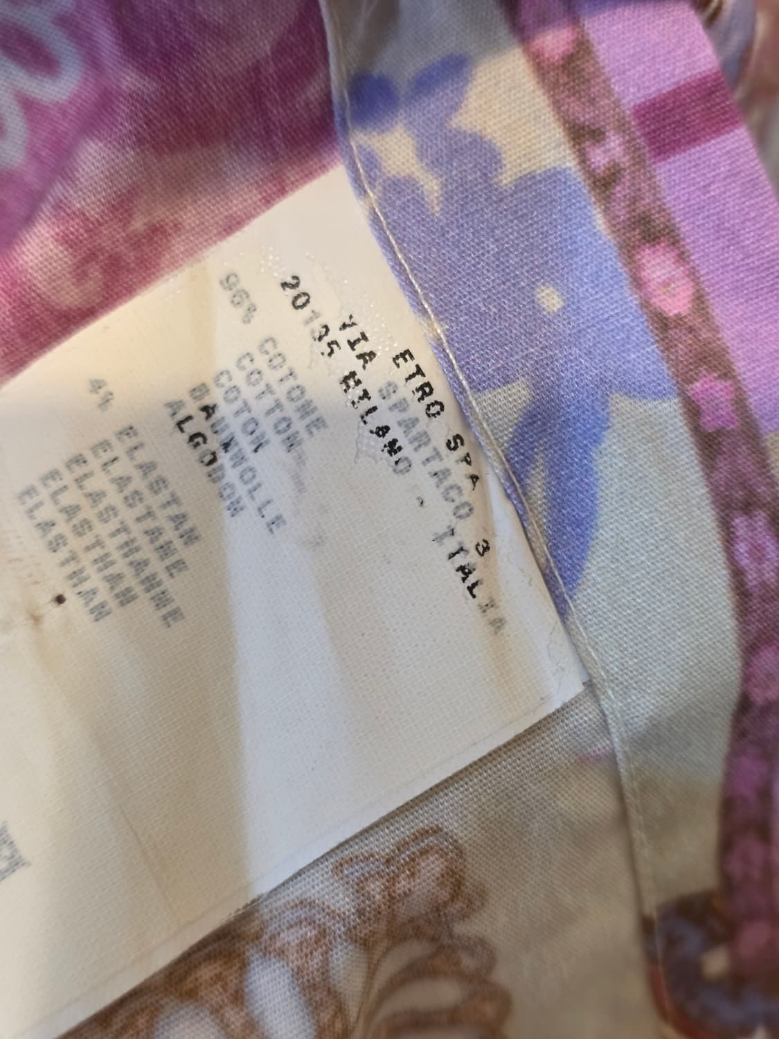 에트로 페이즐리 셔츠 46사이즈 상품이미지6