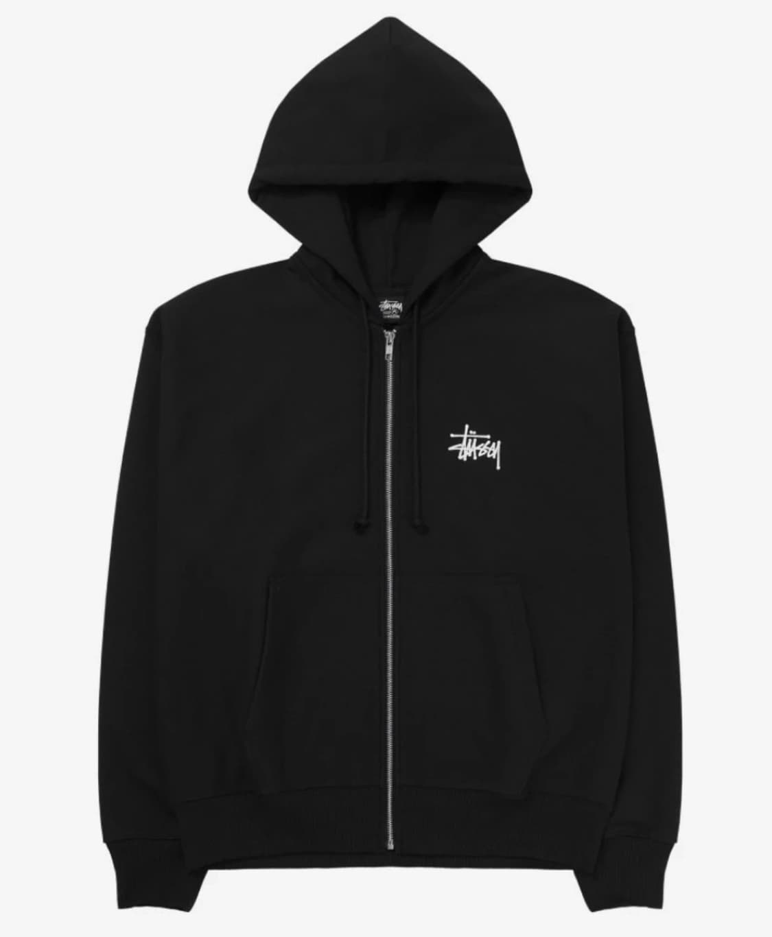 🖤[정품/새상품]스투시 베이직 블랙 후드집업🖤 상품이미지2