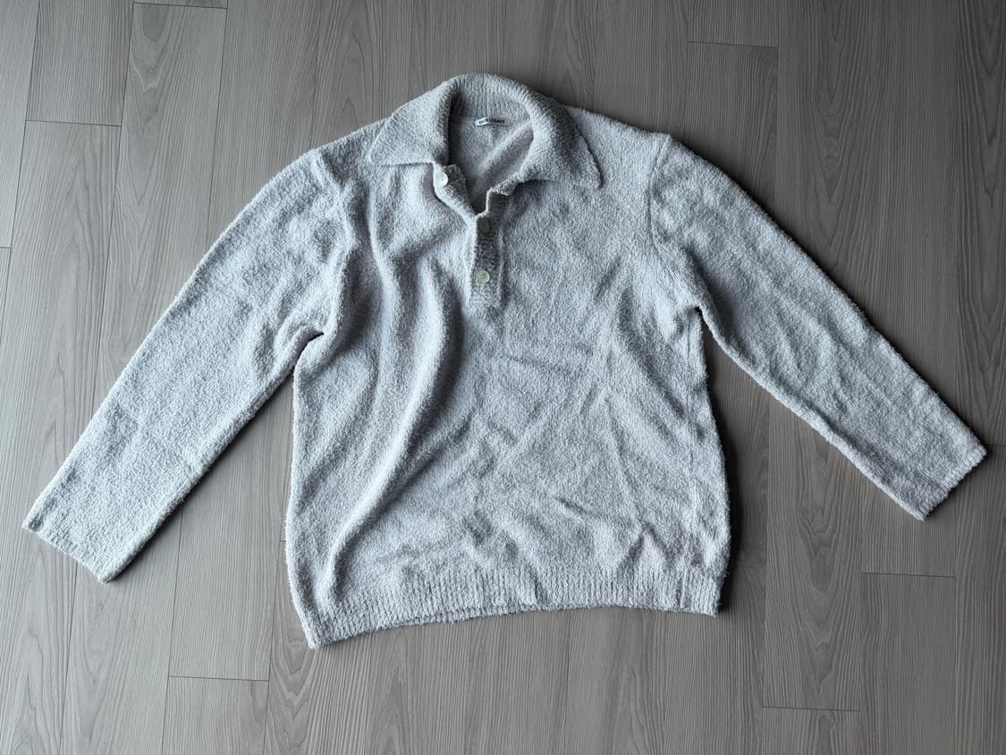 아워레가시 빅 피케 니트 폴로 스웨터 라벤더 52 사이즈 상품이미지1