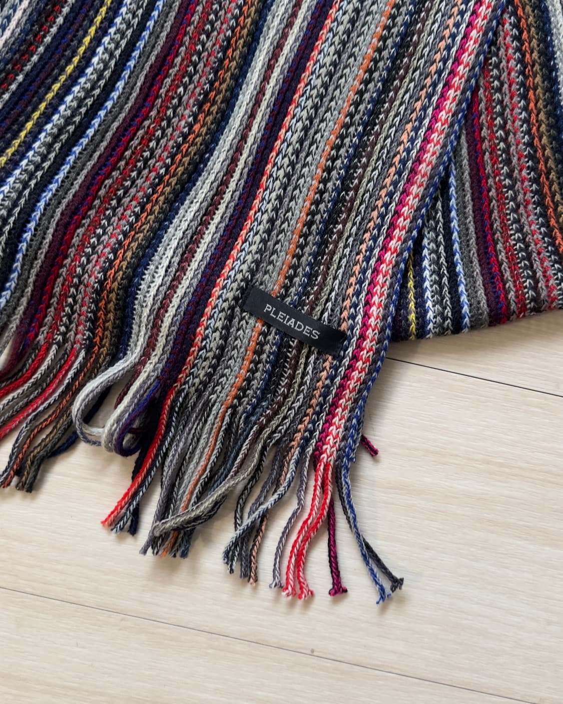 [PLEIADES] fringe multi knit muffler 상품이미지2