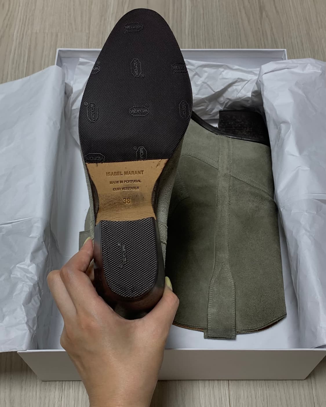 ISABEL MARANT, Velvet gaucho boot(38) 상품이미지4
