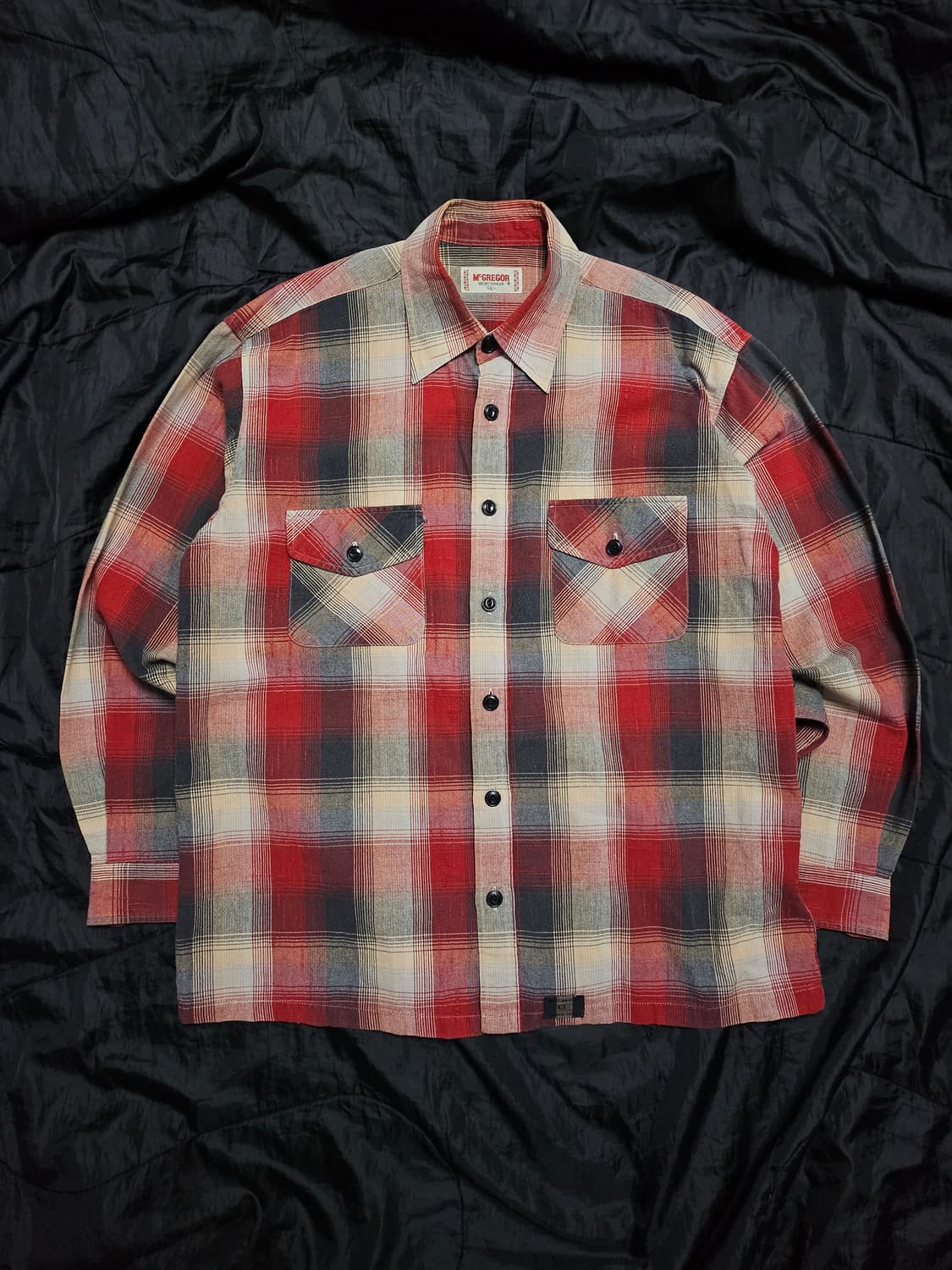 맥그리거 90s 일본판 투포켓 체크 셔츠 L 상품이미지2