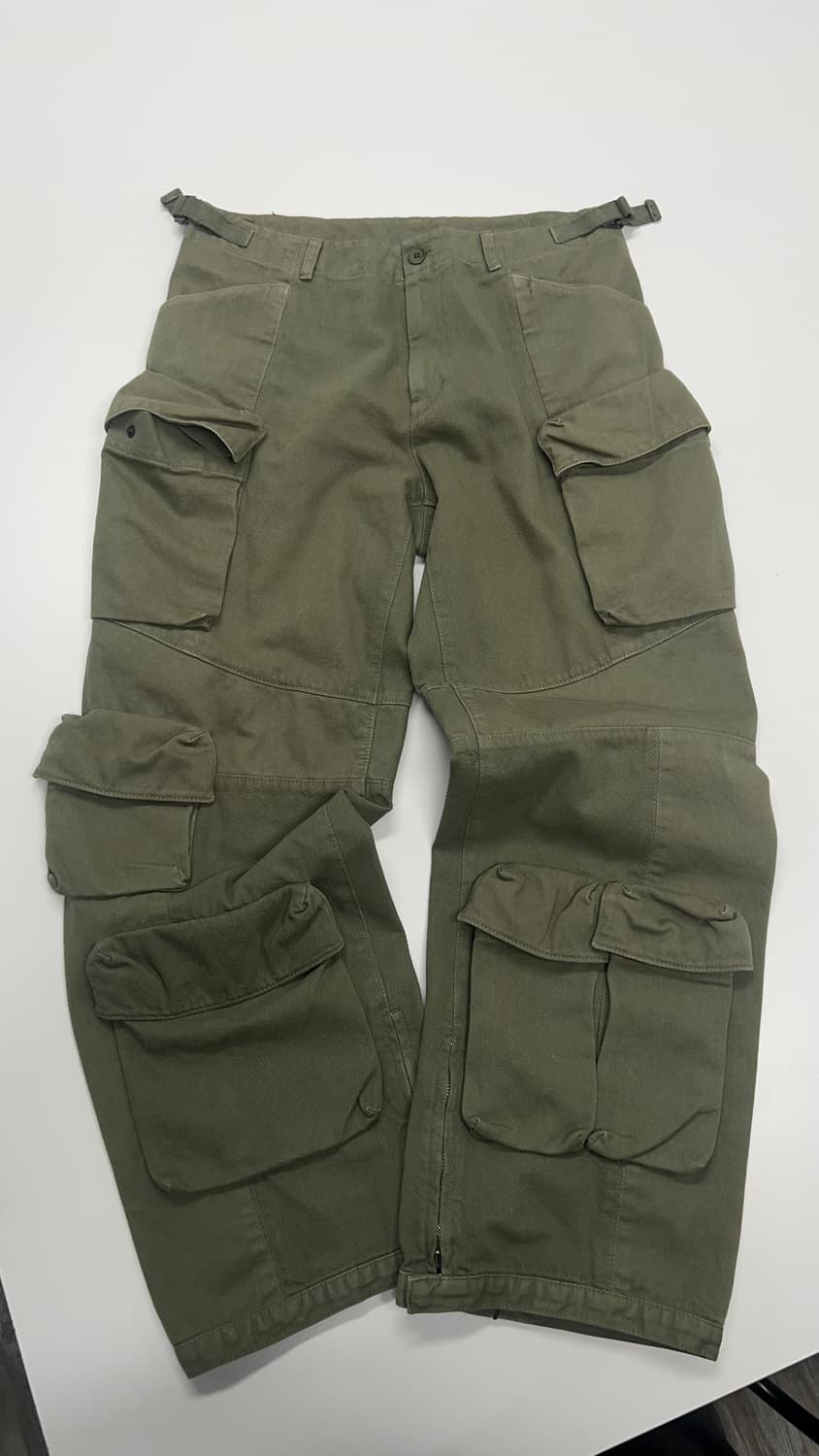 누마레 EE 가먼츠 다이드 유틸리티 팬츠 / 카키 상품이미지2