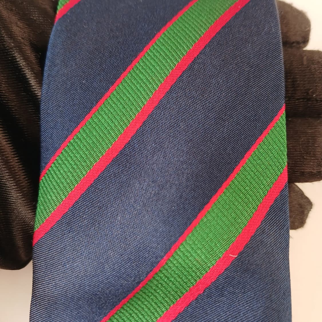 지오지아 실크 네이비 스트라이프 넥타이 7.6cm A등급 A19372
 상품이미지8