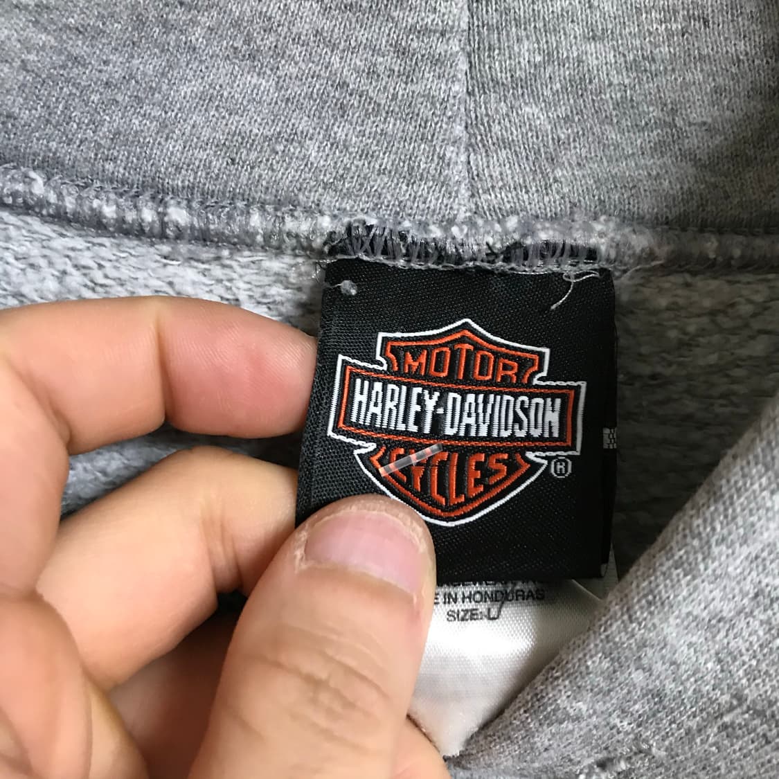 할리데이비슨90s 스펠로고 후드티 상품이미지3