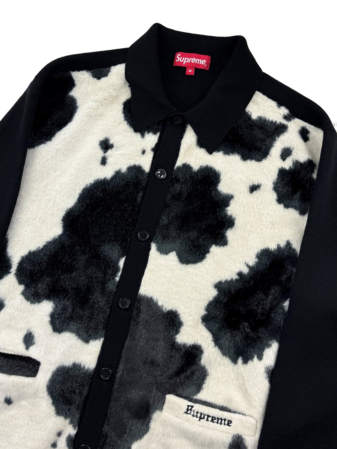 슈프림 카우 프린트 가디건 블랙 상품이미지2