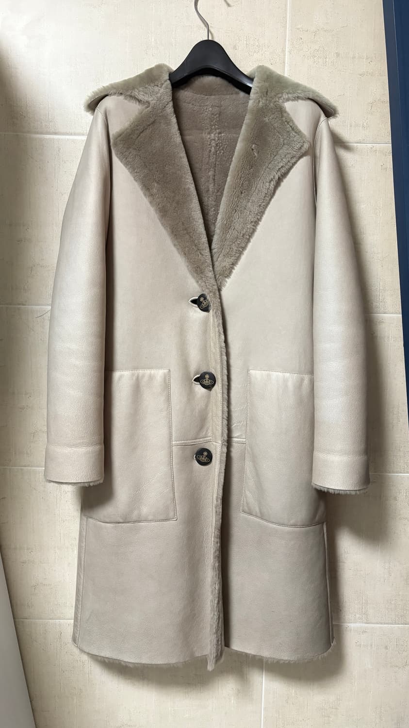 비비안웨스트우드 앵글로매니아 리버서블 양털 무스탕 상품이미지1